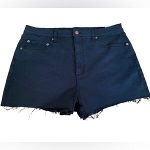 NWT PINK Victoria’s Secret Black High-Waisted Cut Off Shorts  Size 32